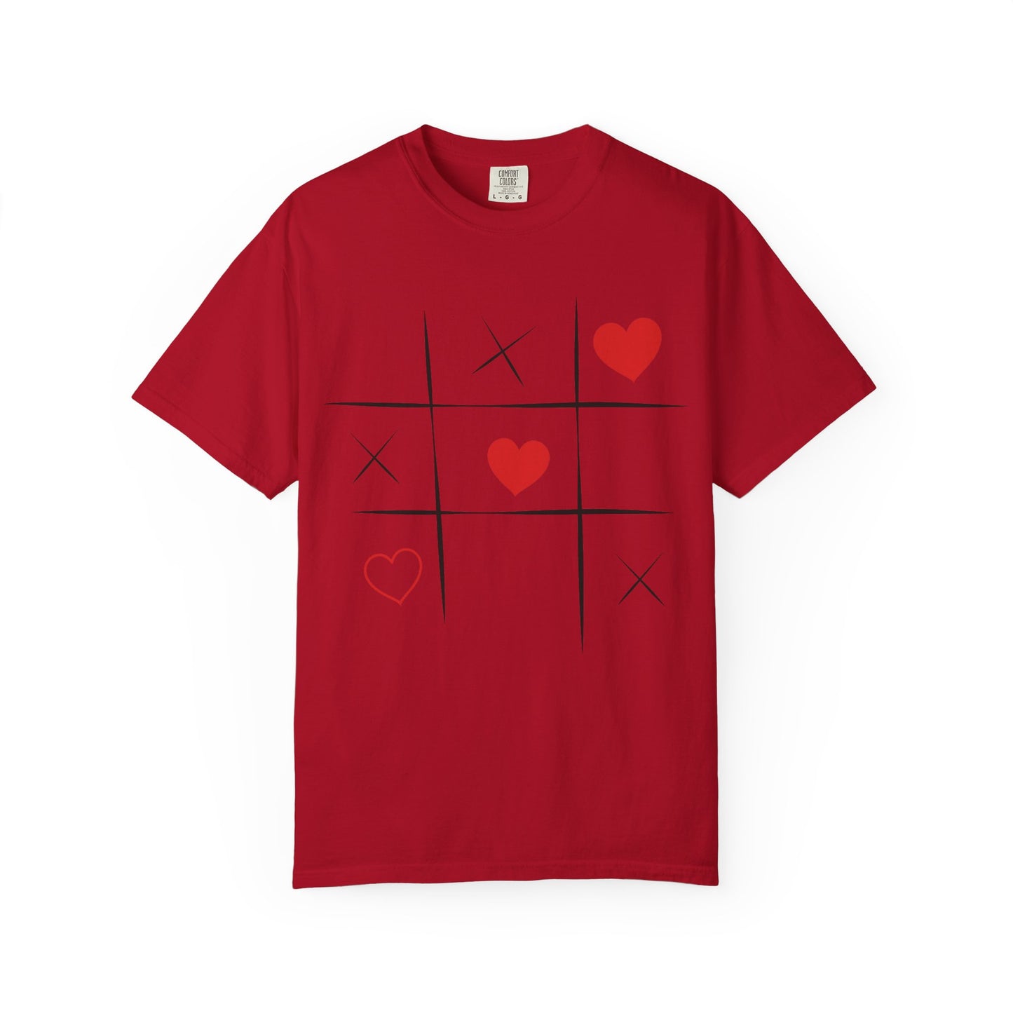 Love Game Tic Tac Toe Hearts T-Shirt