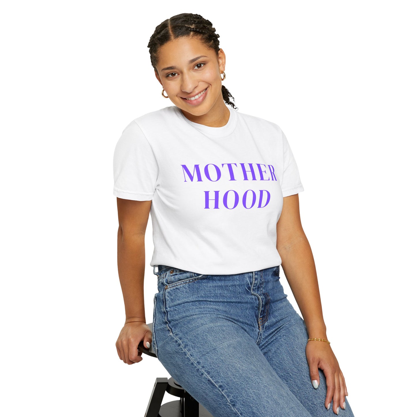 Motherhood Unisex Garment-Dyed T-Shirt, Perfect for Moms, Mother's Day Gift, Casual Wear, Baby Shower, Family Gathering
