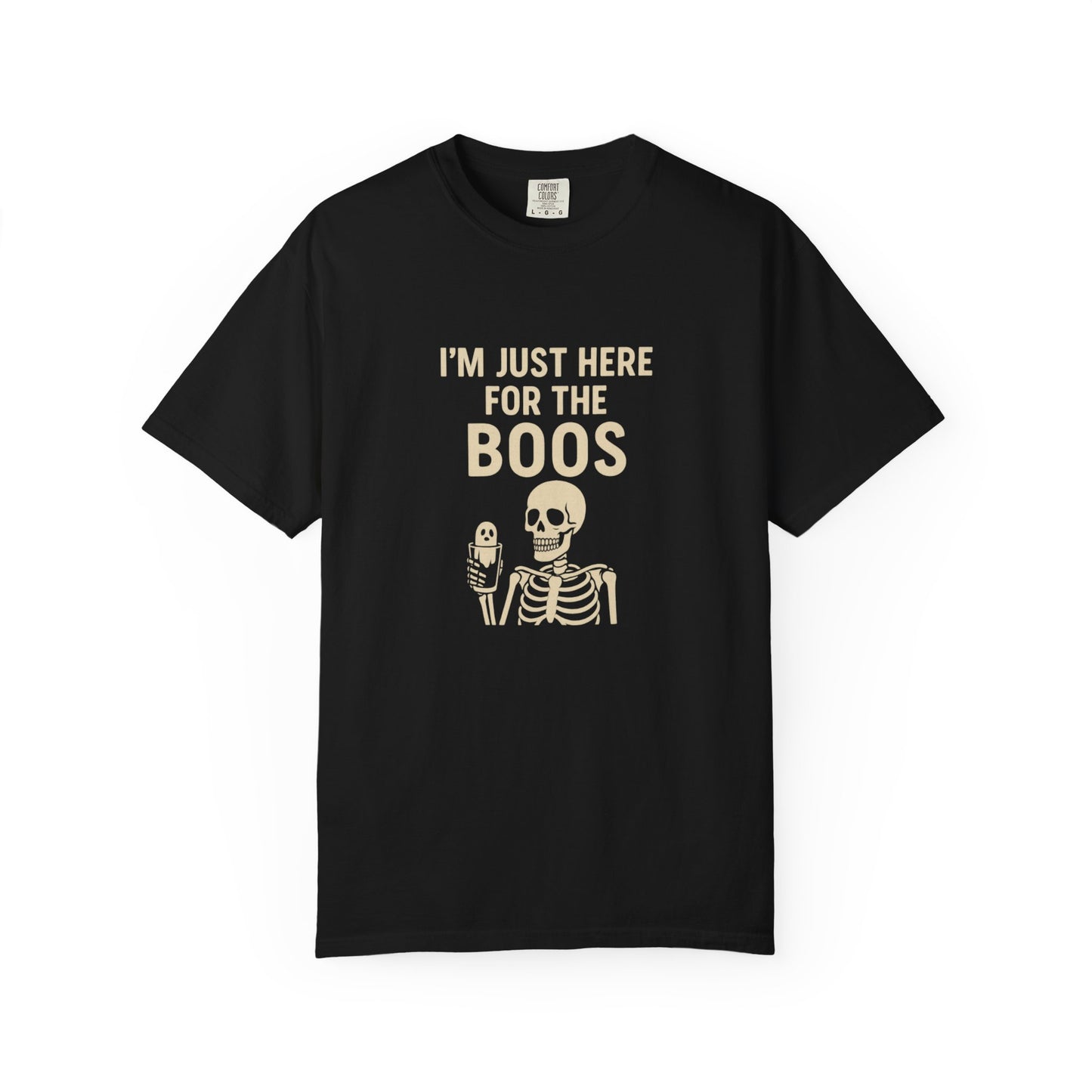 Skeleton Unisex T-shirt - I'm Just Here for the Boos, Halloween