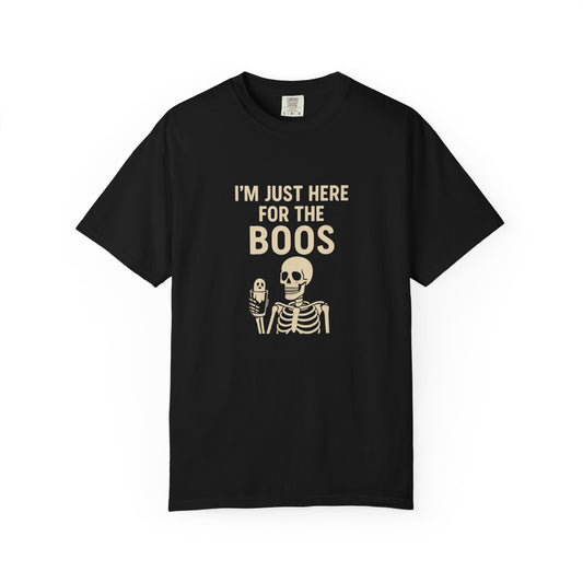 Skeleton Unisex T-shirt - I'm Just Here for the Boos, Halloween