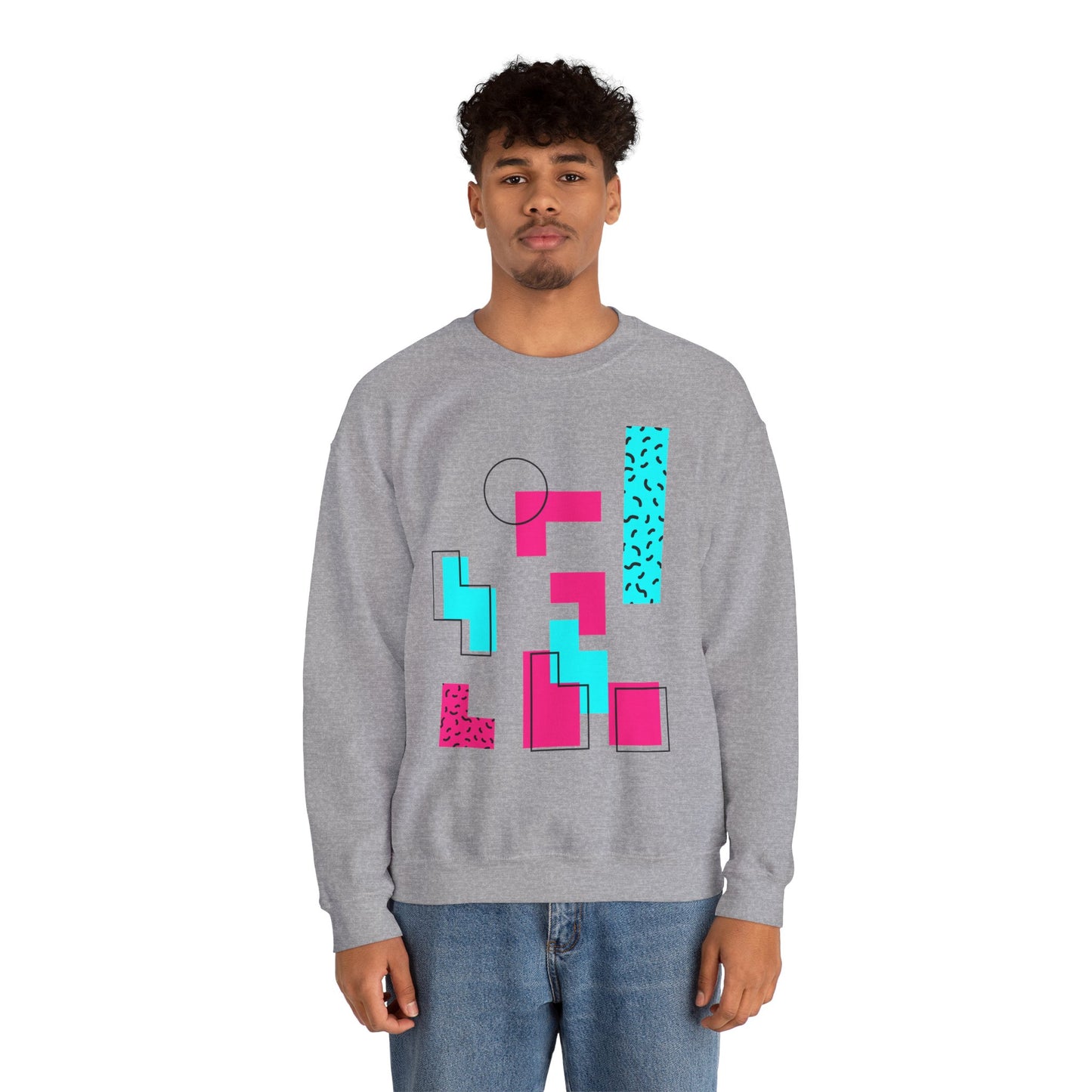 Geometric Pop Art Sweatshirt - Unisex Heavy Blend™