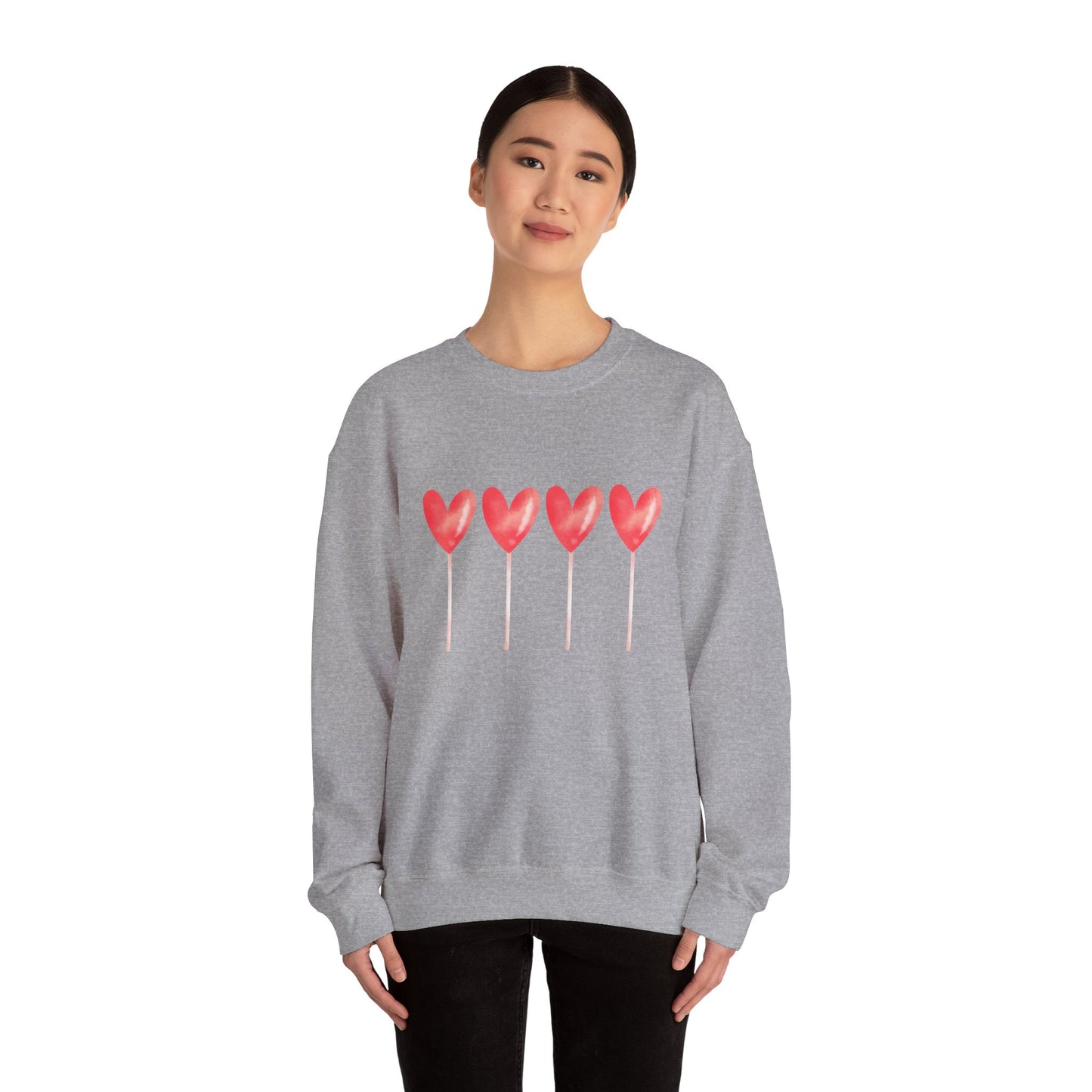 Love Hearts Crewneck Sweatshirt - Unisex Heavy Blend™