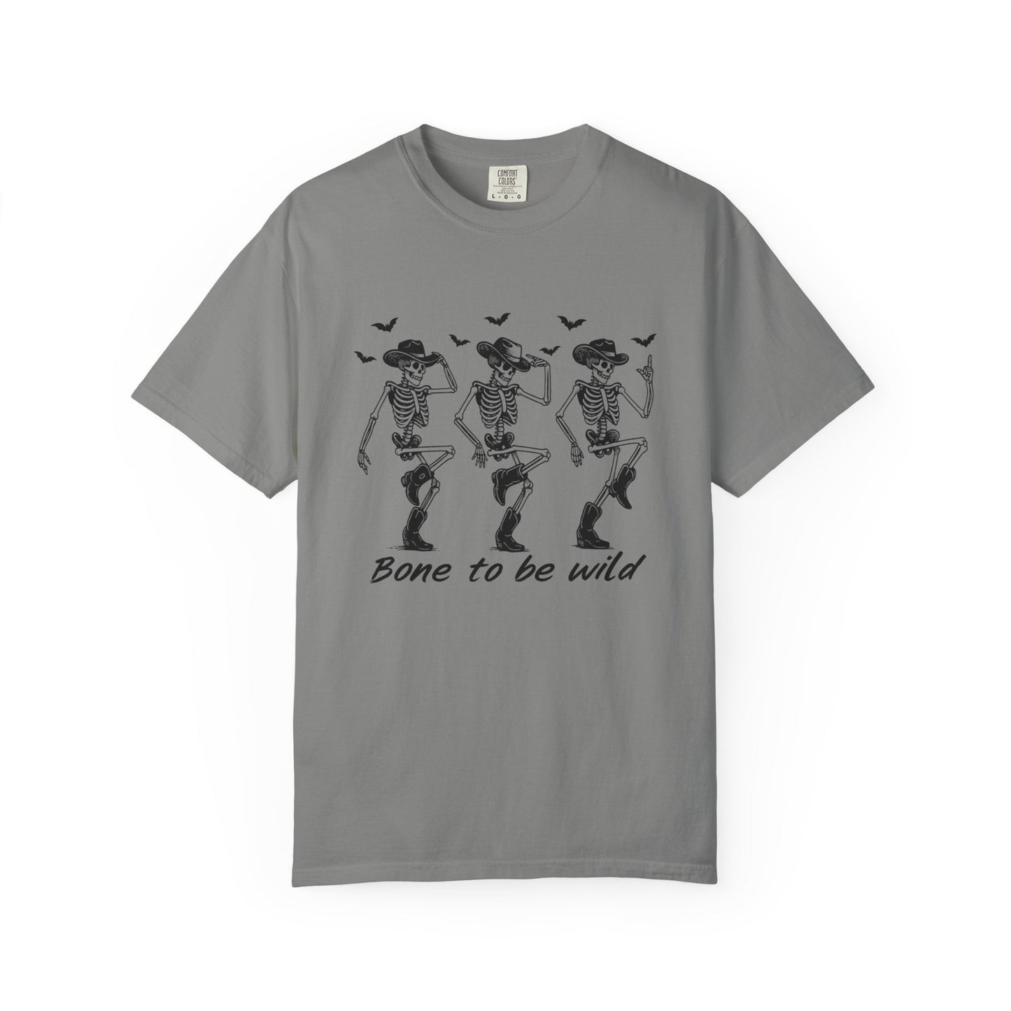 Bone to Be Wild Skeleton T-Shirt, Unisex Halloween Tee, Fun Graphic Shirt, Festive Casual Wear, Gift for Party Lovers