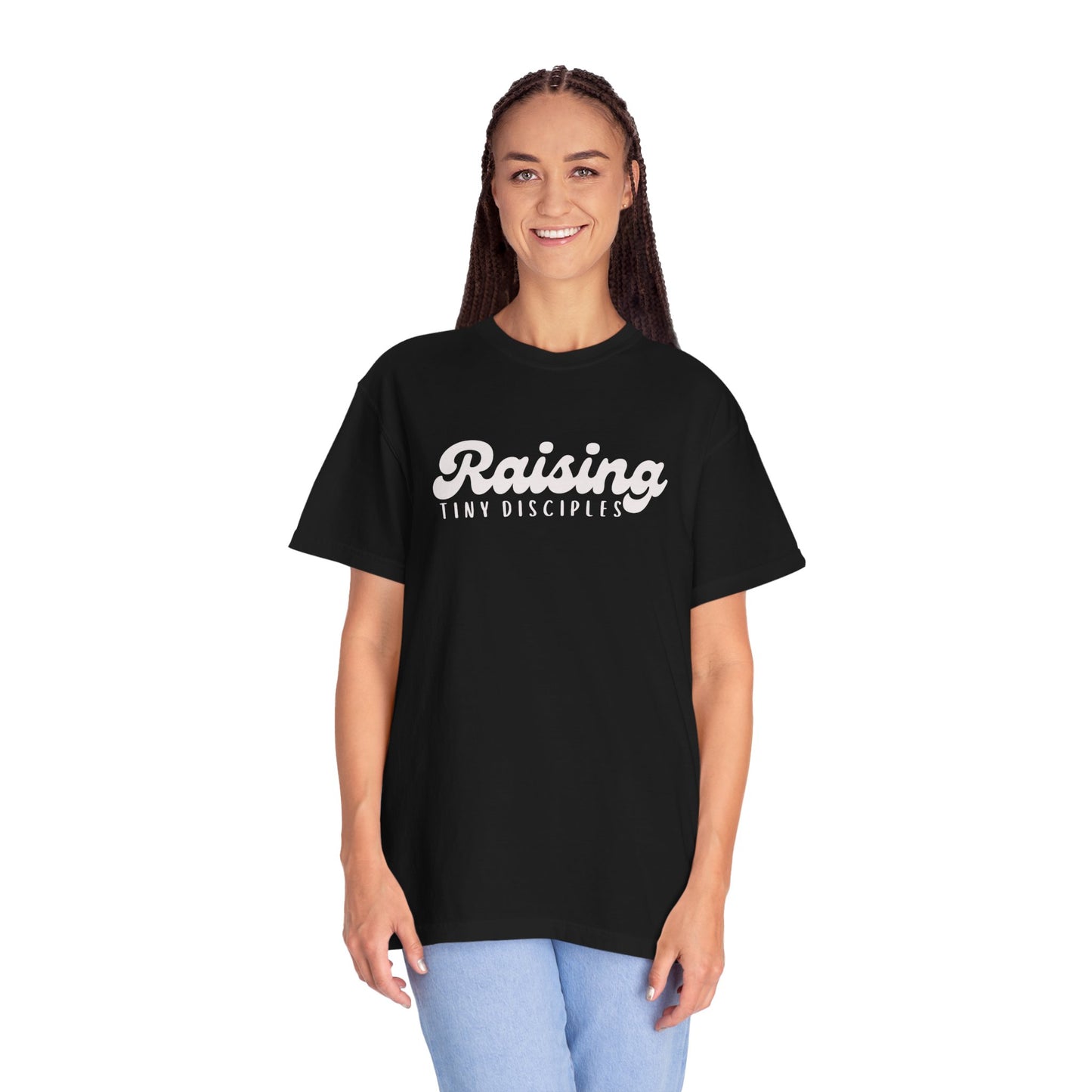 Unisex Inspirational T-Shirt for Parents, Raising Tiny Disciples Tee, Family Gathering Wear, Gift for Moms & Dads, Casual Outfit, Baby [...]