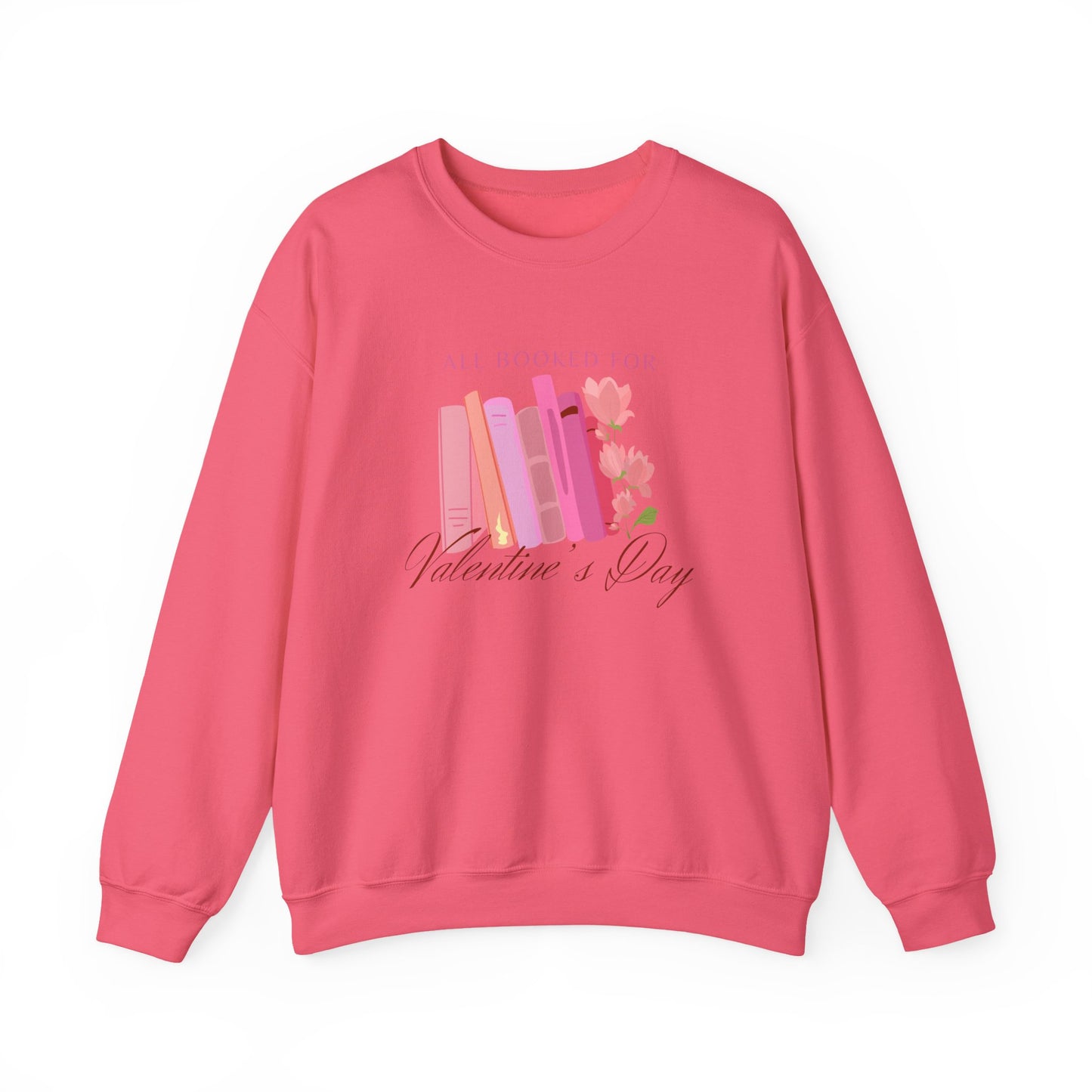 Valentine's Day Book Lover Crewneck Sweatshirt - All Booked