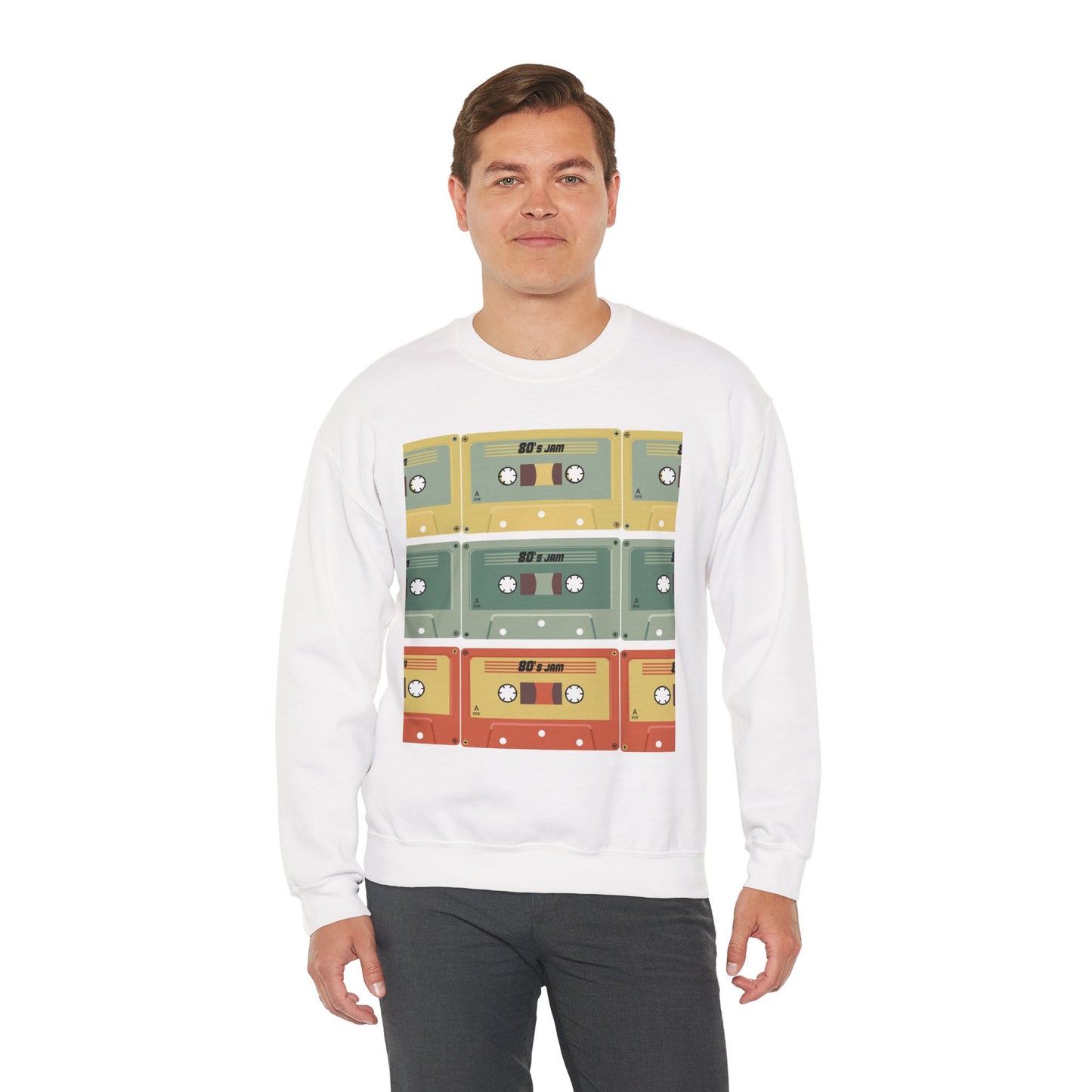 Vintage Cassette Tape Unisex Heavy Blend™ Crewneck Sweatshirt