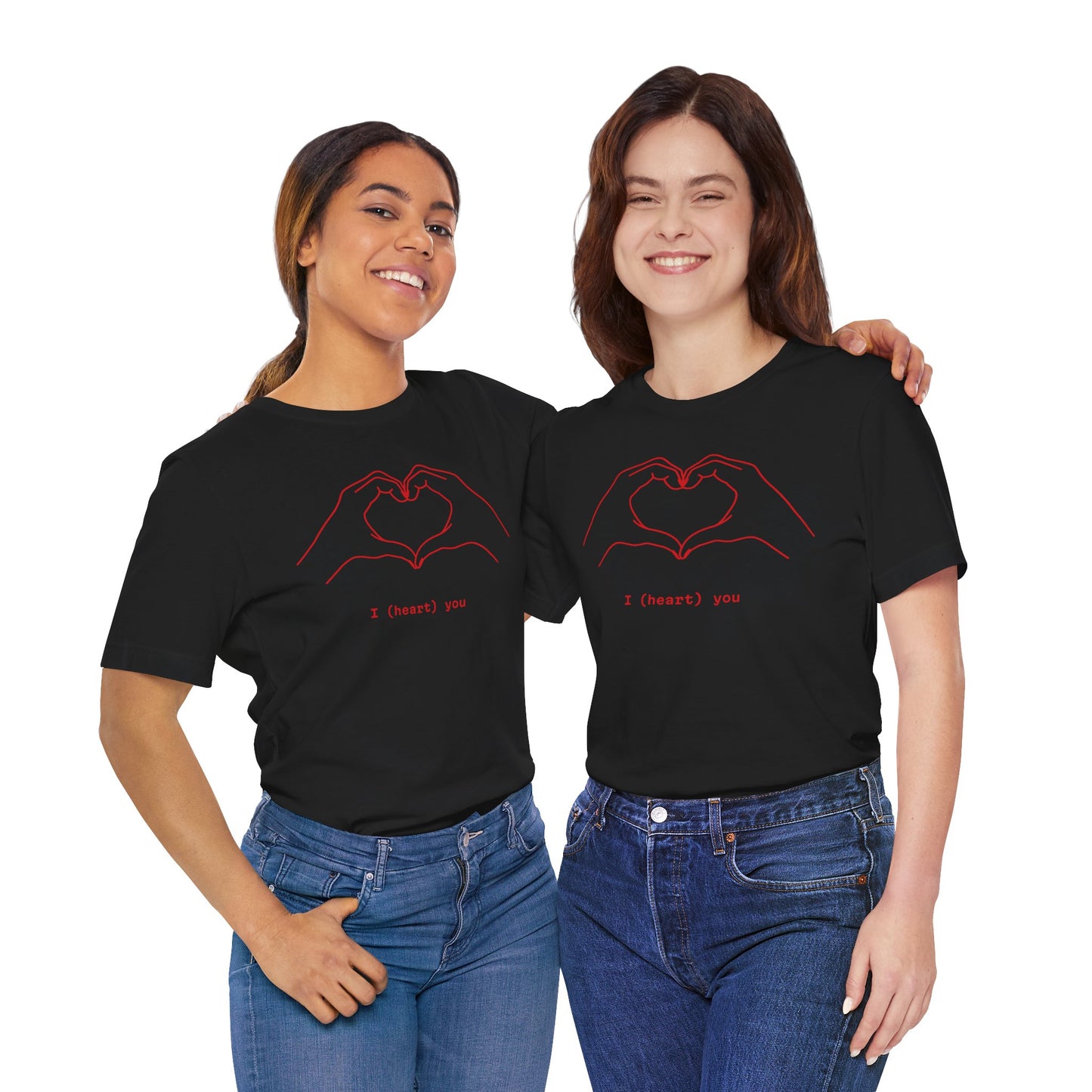 I (Heart) You Unisex Jersey Tee - Perfect Love Gift for Any Occasion