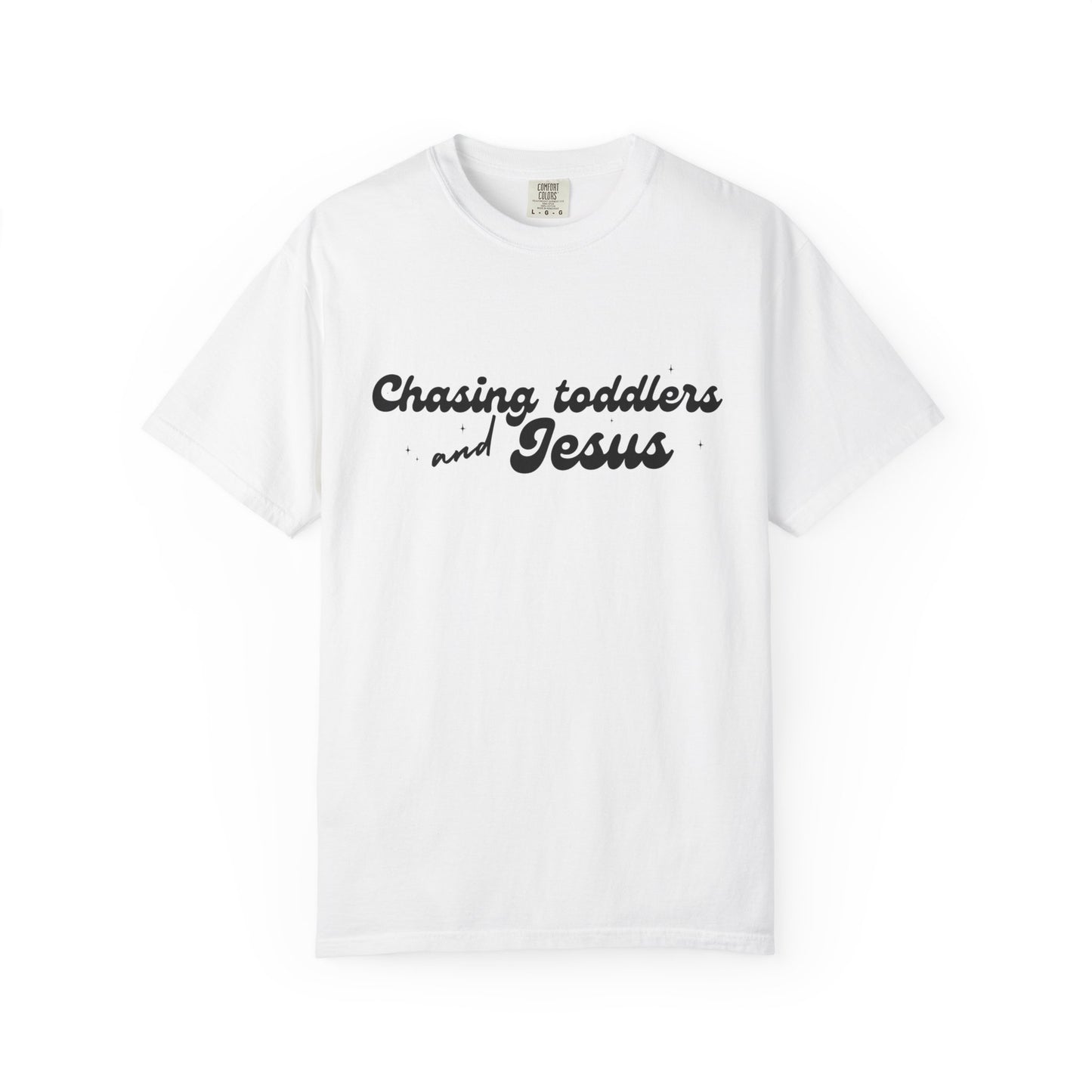 Chasing Toddlers and Jesus T-Shirt, Vintage Mommy Tee, Faith-Based Apparel, Gift for Parents, Church Activities, Casual Wear