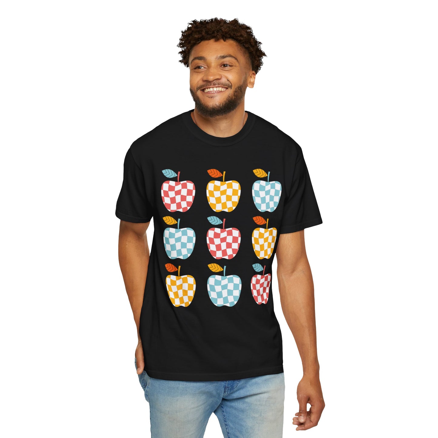 Teacher Funky Colorful Apples T-Shirt