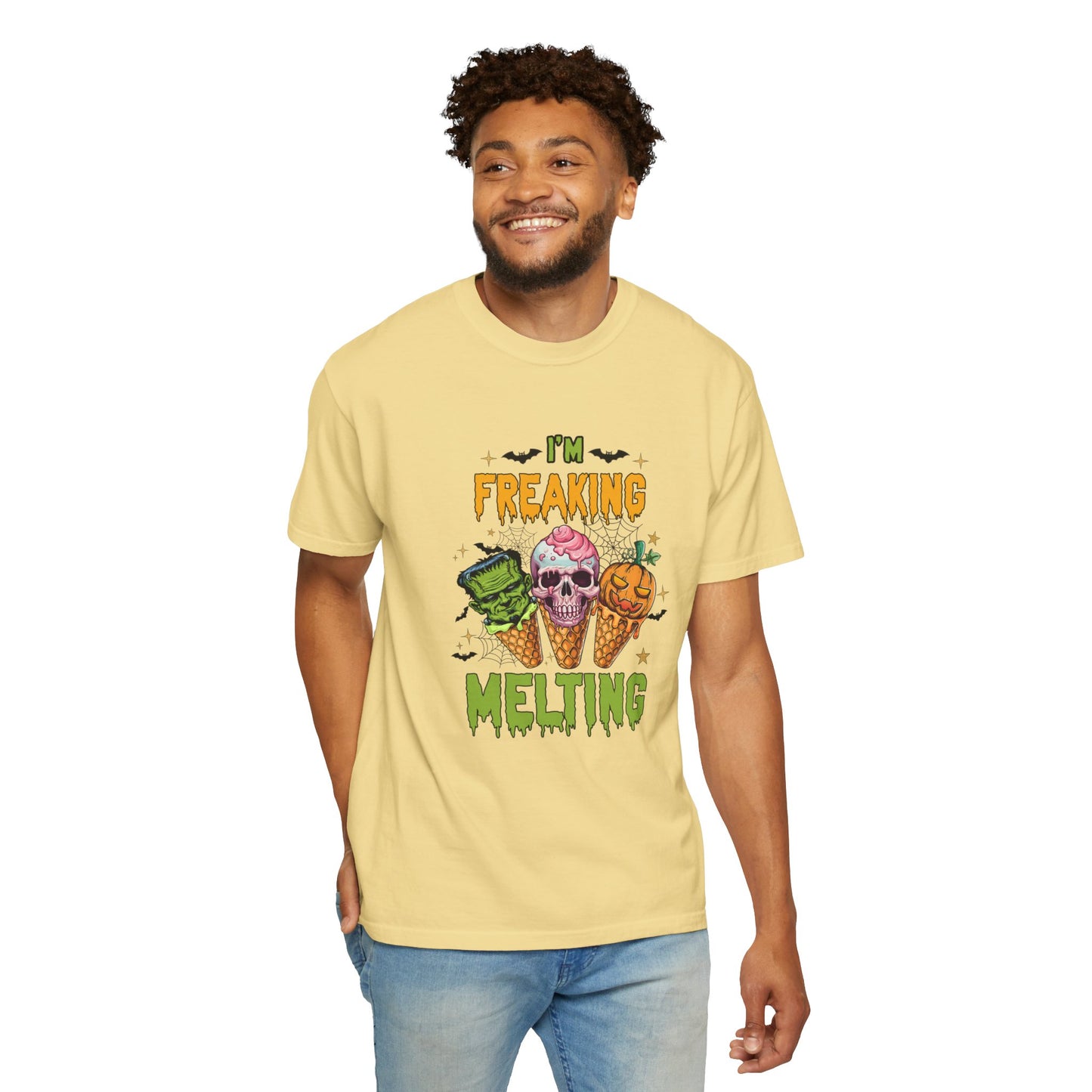 Halloween Ice Cream T-Shirt | I'm Freaking Melting | Fun Graphic Tee, Spooky Apparel, Unisex Shirt, Fall Fashion, Trick-or-Treat Shirt, Party Outfit