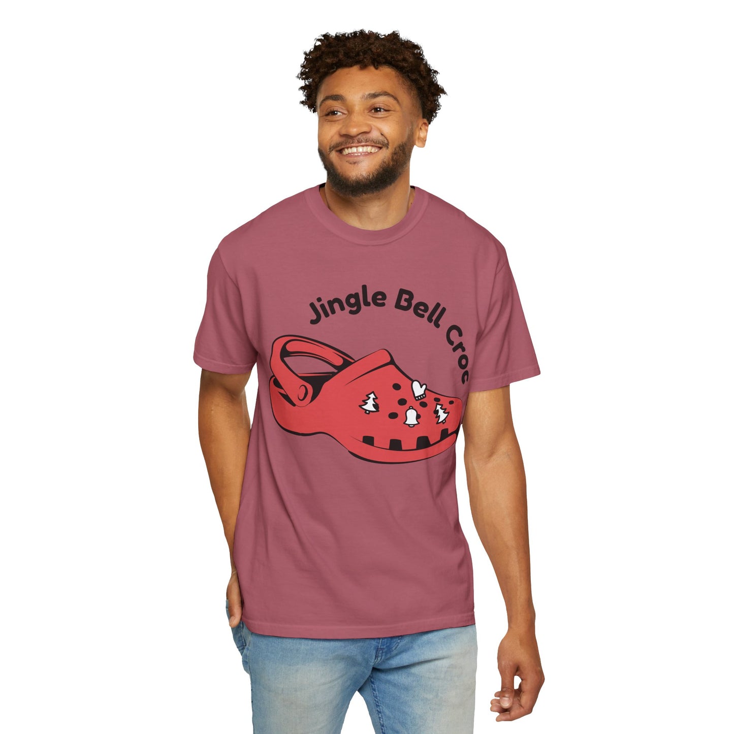 Jingle Bell Croc T-Shirt - Fun Holiday Graphic Tee