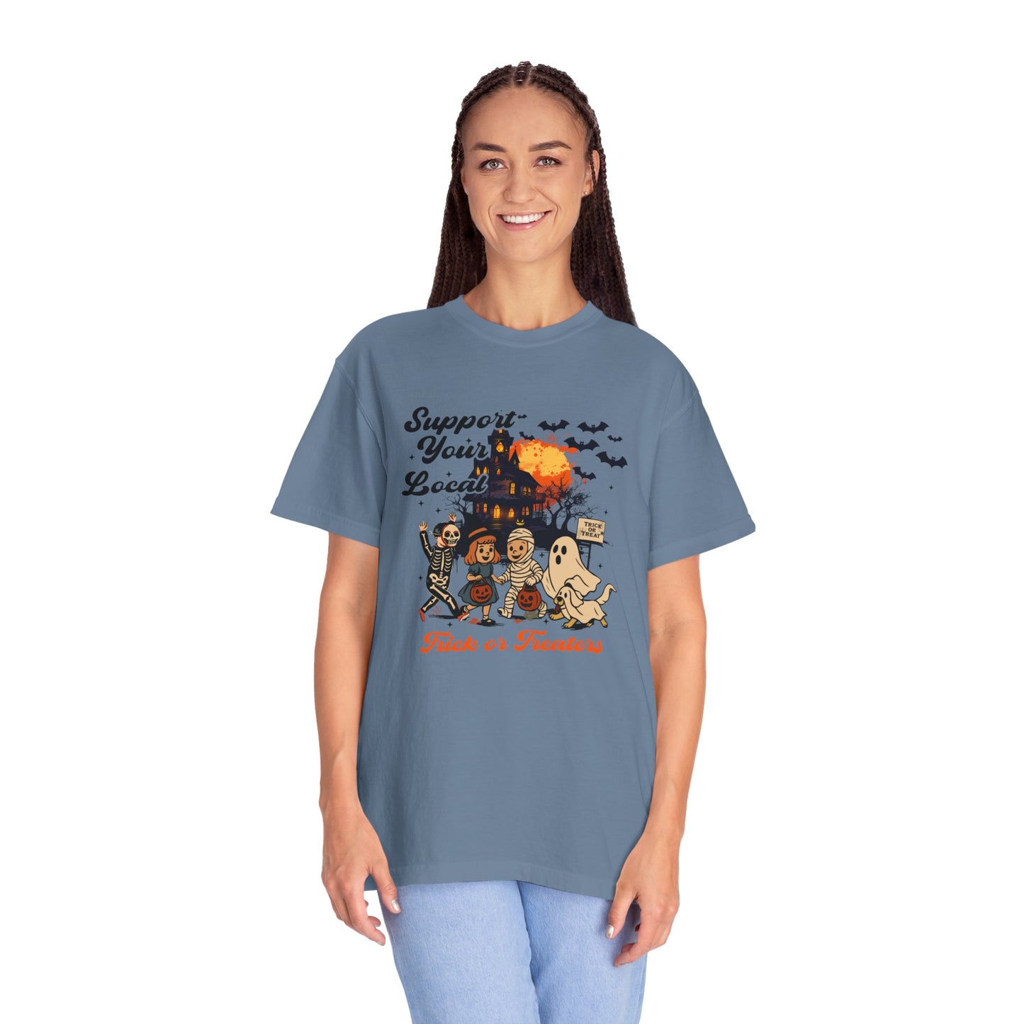 Support Your Local Trick or Treaters T-shirt | Fun Fall Apparel, Halloween Shirt, Unisex Tee, Gift for Halloween Lovers, Cozy Festival Wear