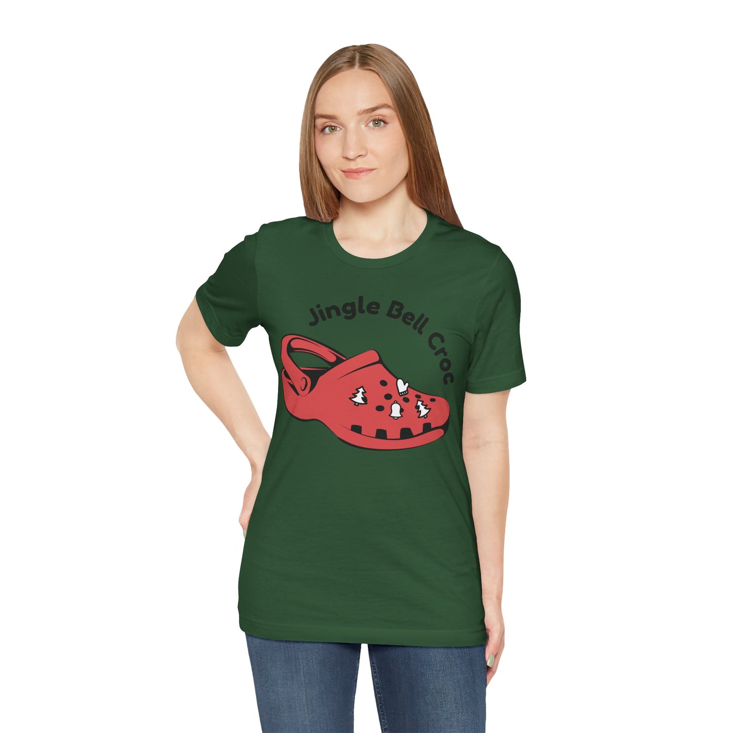 Jingle Bell Croc T-Shirt - Fun Holiday Graphic Tee