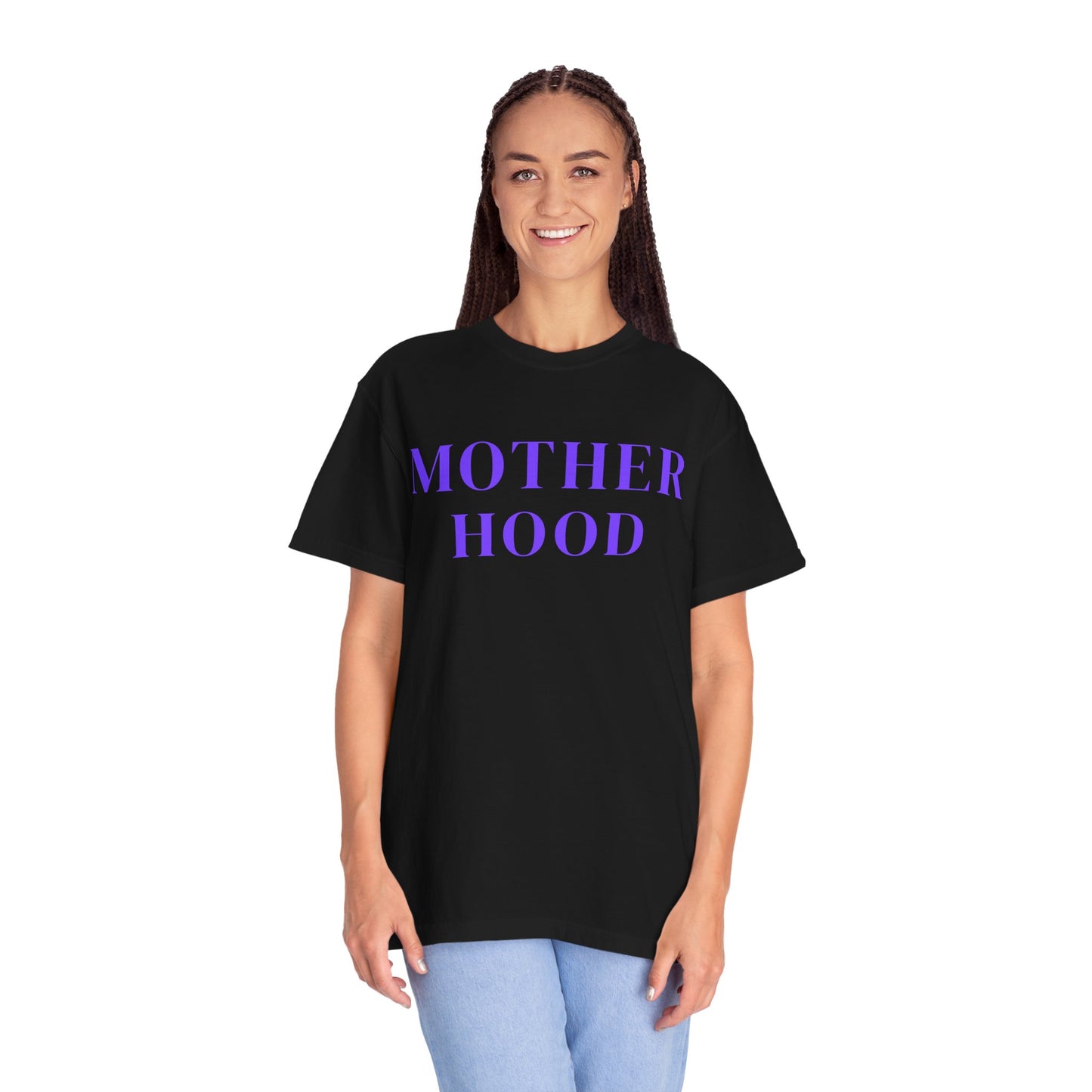 Motherhood Unisex Garment-Dyed T-Shirt, Perfect for Moms, Mother's Day Gift, Casual Wear, Baby Shower, Family Gathering