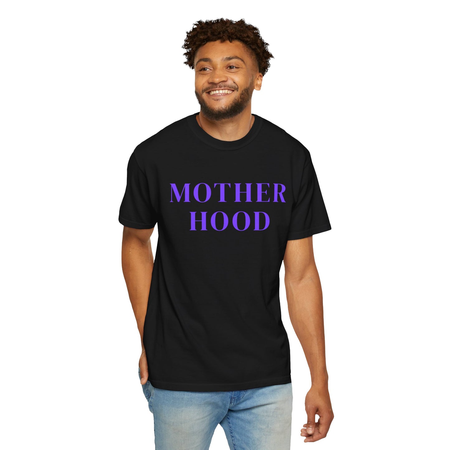 Motherhood Unisex Garment-Dyed T-Shirt, Perfect for Moms, Mother's Day Gift, Casual Wear, Baby Shower, Family Gathering