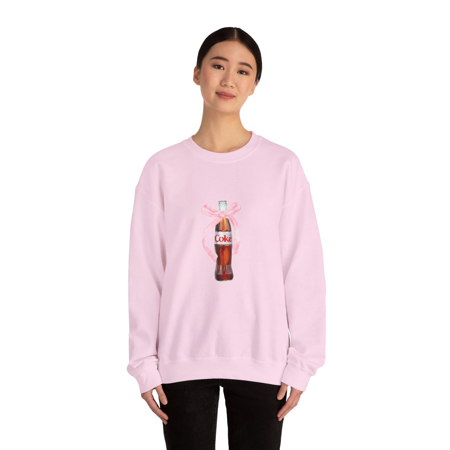 Diet Coke Ribbon Unisex Crewneck Sweatshirt - Cozy Vintage Soda Style