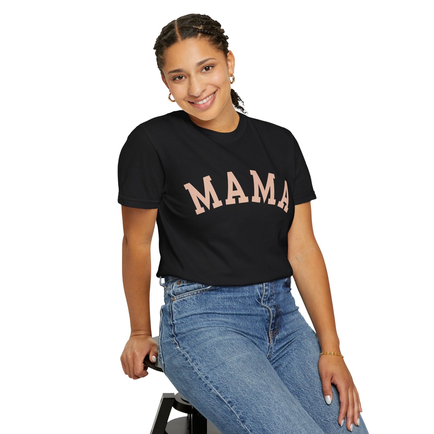 Mama Garment-Dyed T-Shirt, Unisex Tee, Mother's Day Gift, Casual Wear, Comfortable Parenting Shirt, Stylish Gift for Moms