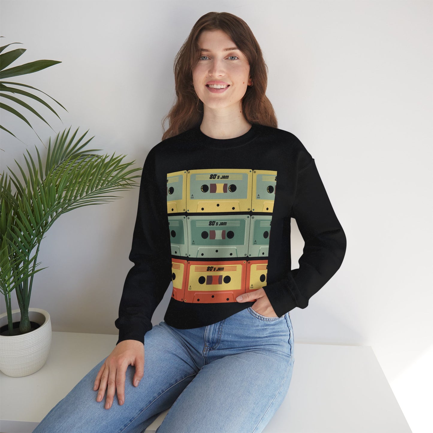 Vintage Cassette Tape Unisex Heavy Blend™ Crewneck Sweatshirt