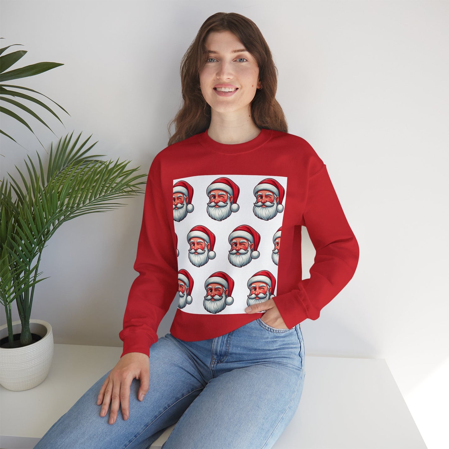 Santa Claus Winking Sweatshirt