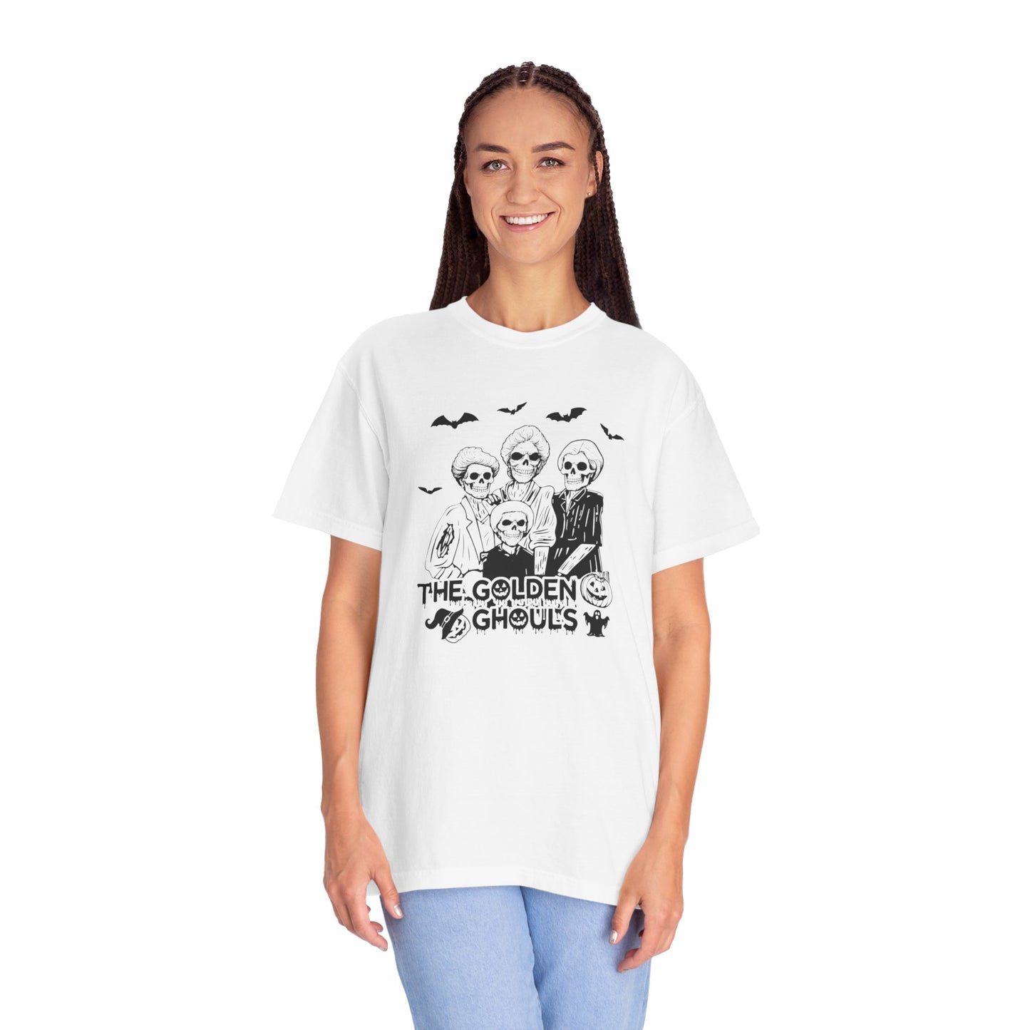Halloween Graphic Tee, The Golden Ghouls Shirt, Spooky Unisex T-shirt, Fall Fashion, Halloween Costume Top