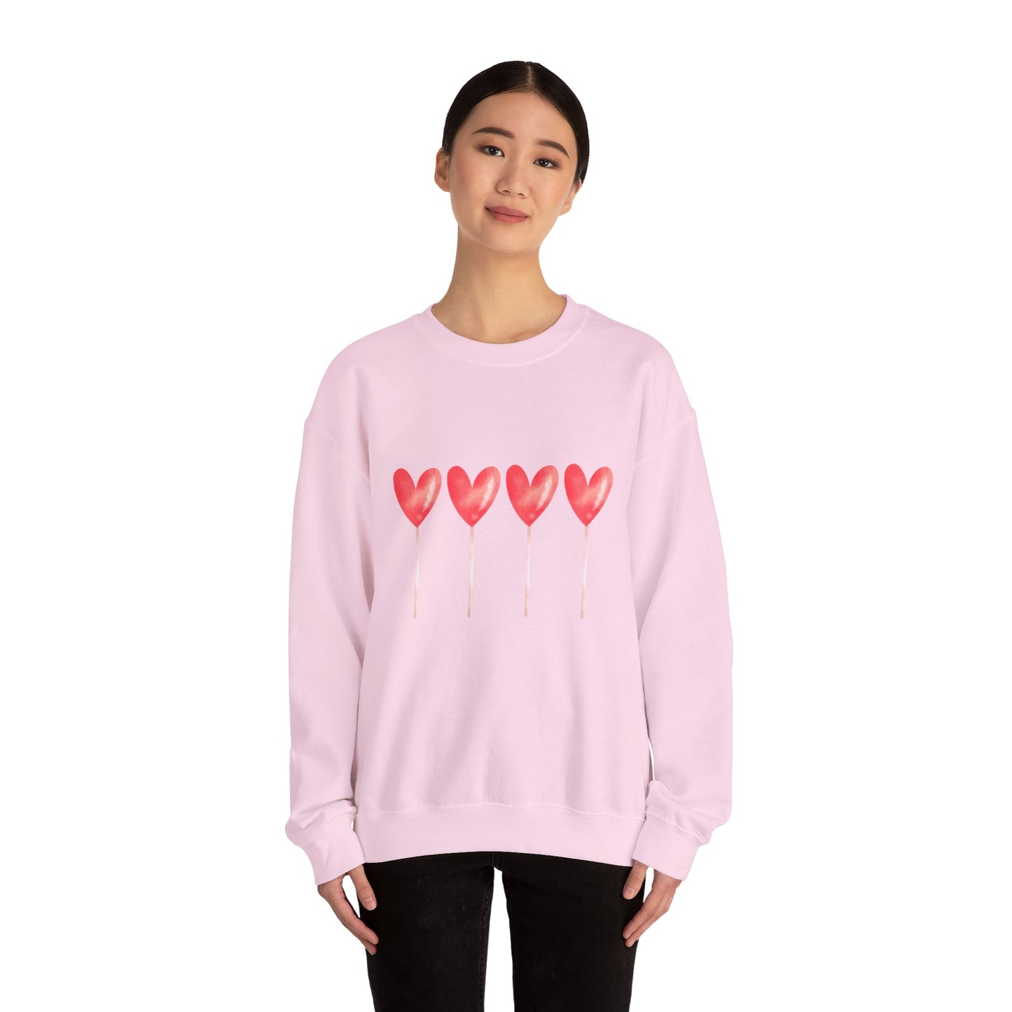 Love Hearts Crewneck Sweatshirt - Unisex Heavy Blend™