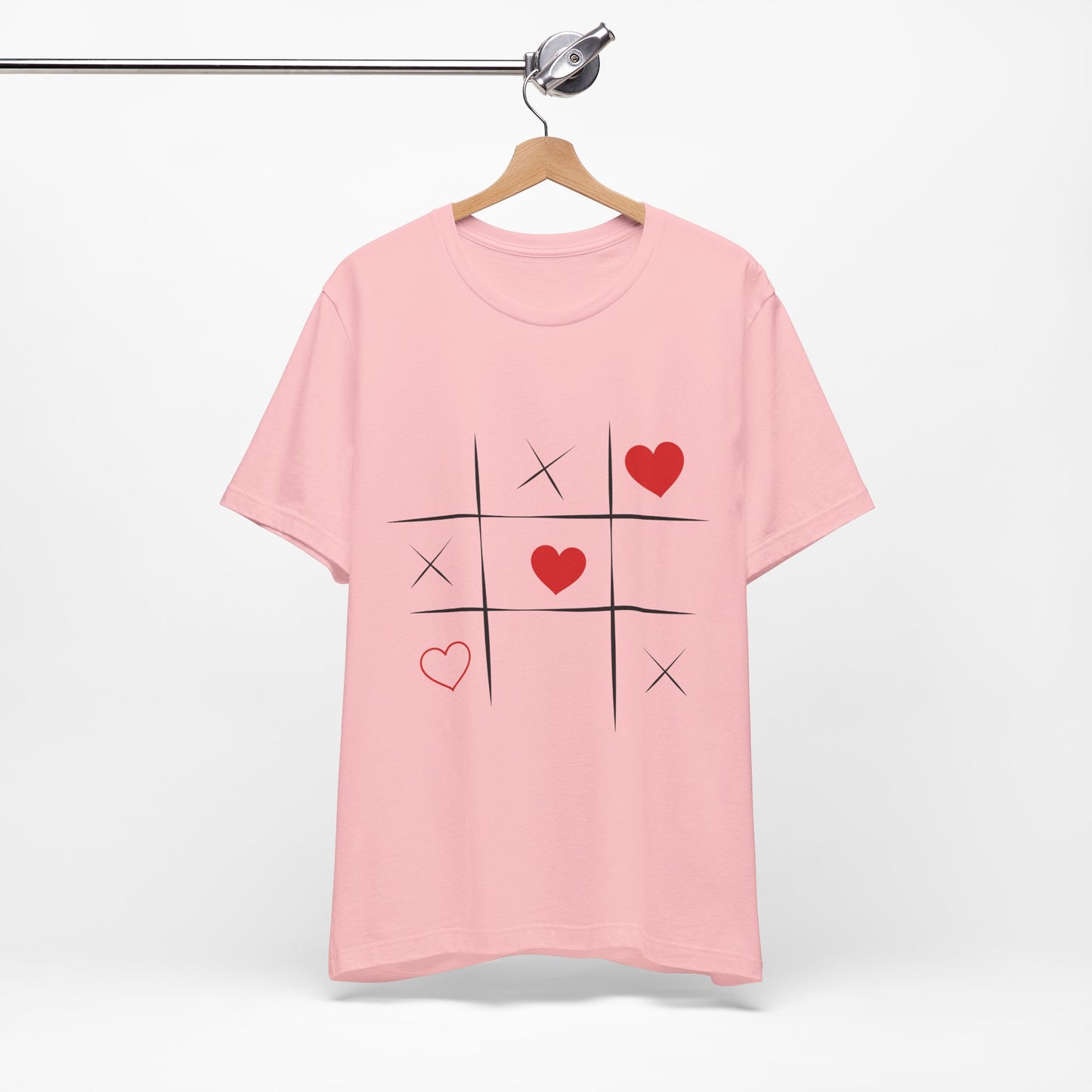 Love Game Tic Tac Toe Hearts T-Shirt