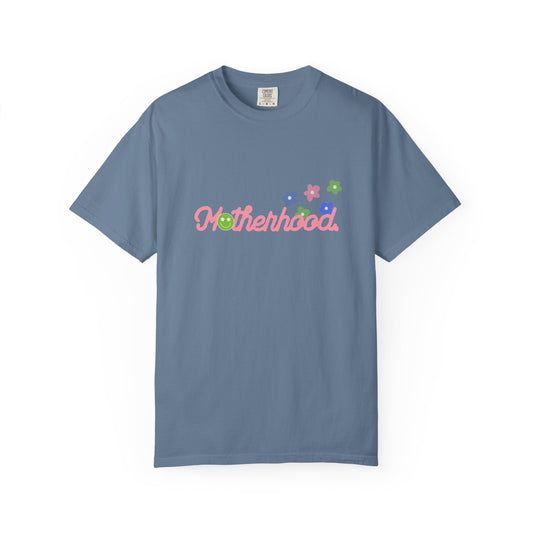 Colorful Motherhood Graphic T-Shirt | Cute Mommy Shirt, Gift for New Moms, Family Party Top, Spring Apparel, Baby Shower Gift