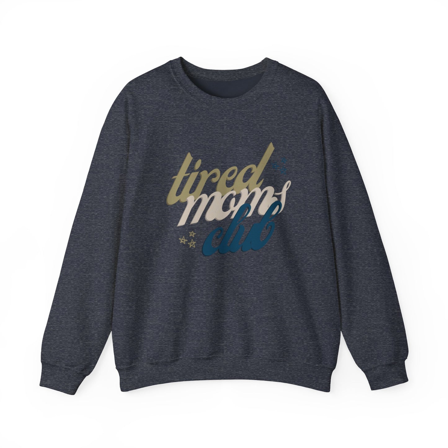 Tired Moms Club Crewneck Sweatshirt | Cozy Unisex Sweater for Relaxation
