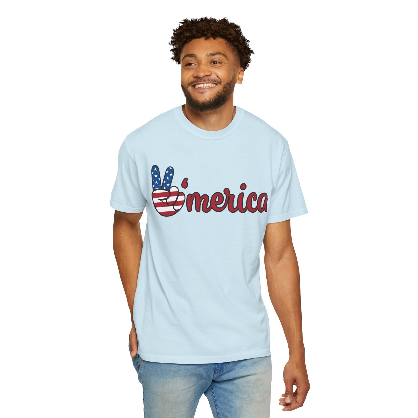 America Peace Unisex Tee - Patriotic Graphic T-Shirt