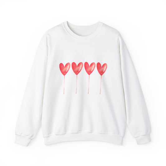 Love Hearts Crewneck Sweatshirt - Unisex Heavy Blend™