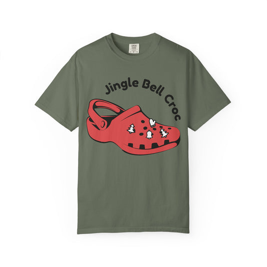 Jingle Bell Croc T-Shirt - Fun Holiday Graphic Tee