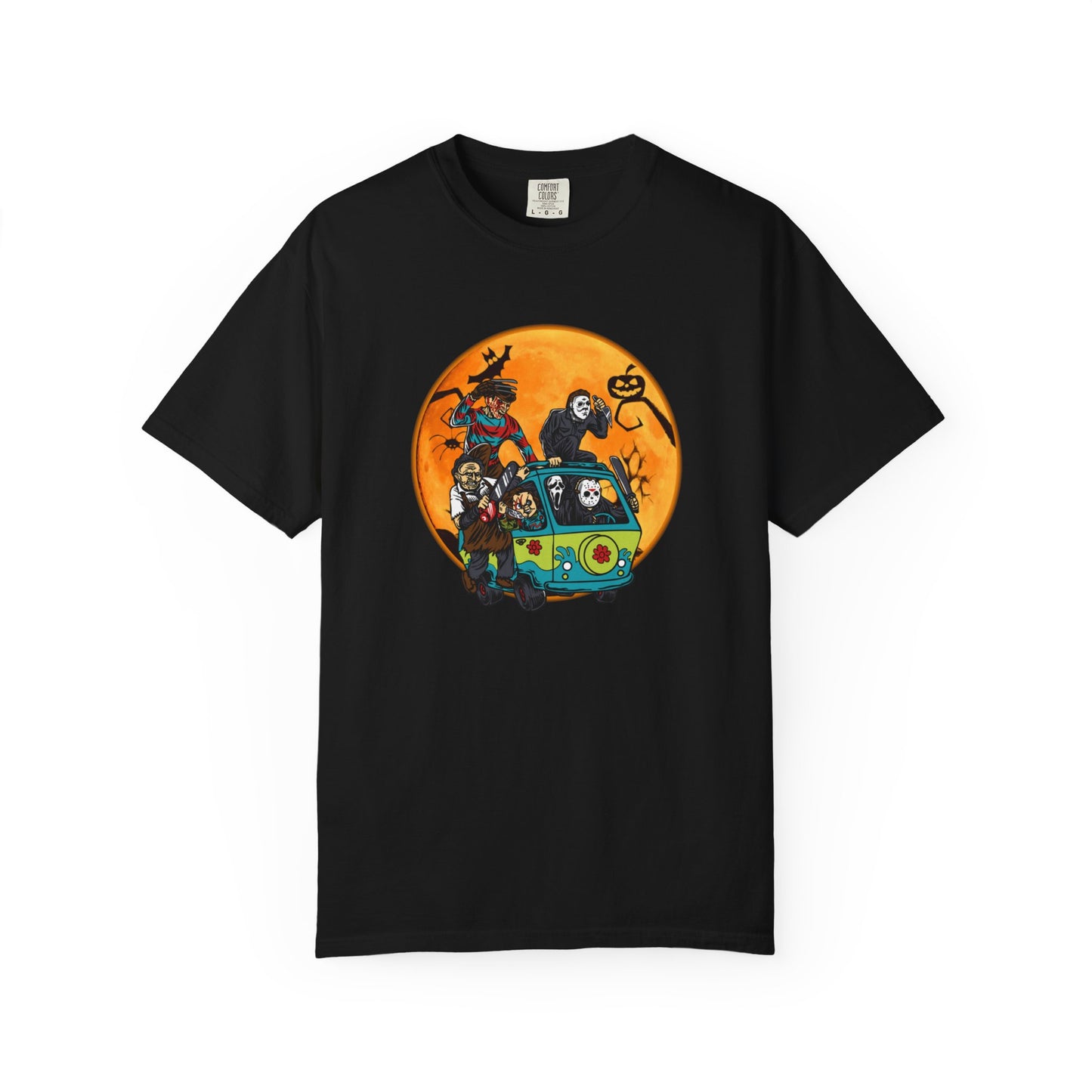 Spooky Adventure T-shirt - Unisex Garment-Dyed, Halloween Costume, Fun Graphic Tee, Festive Outfit, Casual Wear, Gift Idea
