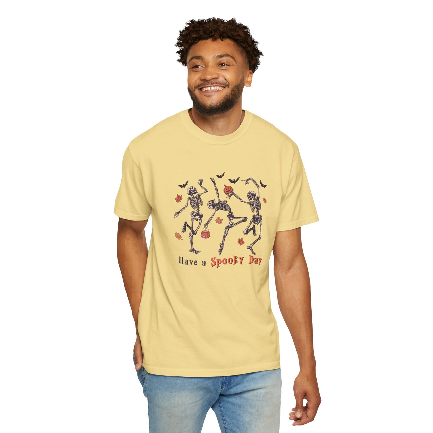 Spooky Skeleton Dance T-Shirt, | Have a Spooky Day | Halloween Costume, Unisex Tee, Casual Wear, Fun Seasonal Gift, Festive Apparel