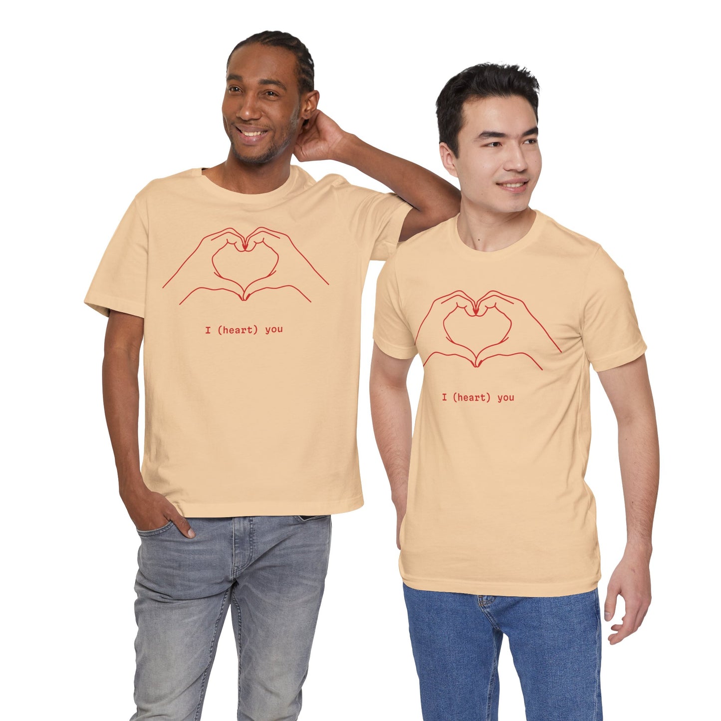 I (Heart) You Unisex Jersey Tee - Perfect Love Gift for Any Occasion