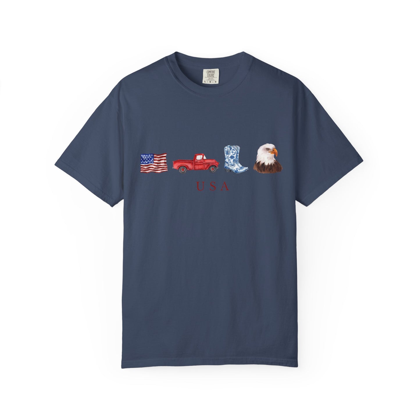 T-Shirt USA Truck Boots Eagle