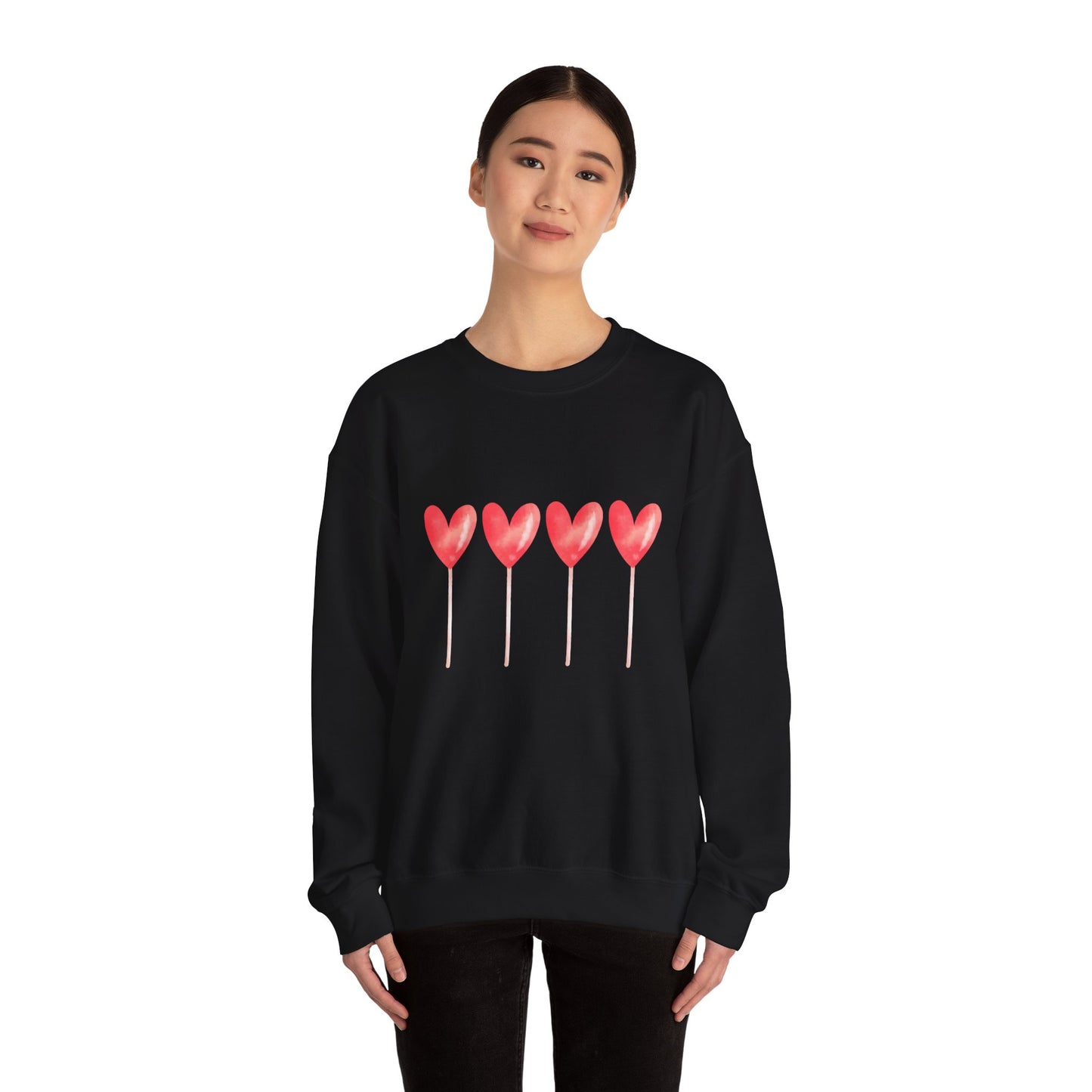 Love Hearts Crewneck Sweatshirt - Unisex Heavy Blend™