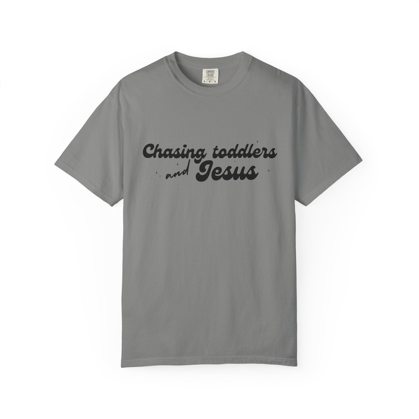 Chasing Toddlers and Jesus T-Shirt, Vintage Mommy Tee, Faith-Based Apparel, Gift for Parents, Church Activities, Casual Wear