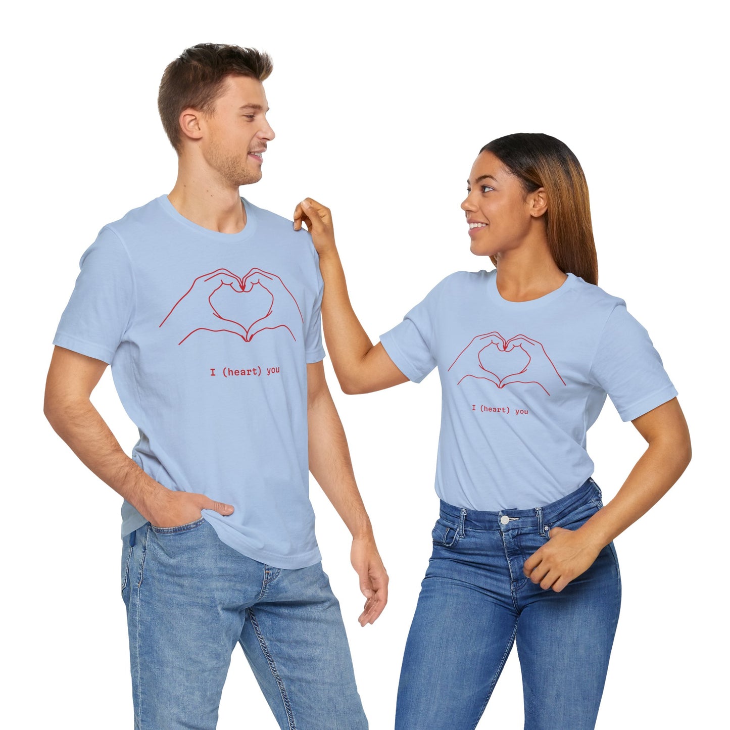 I (Heart) You Unisex Jersey Tee - Perfect Love Gift for Any Occasion