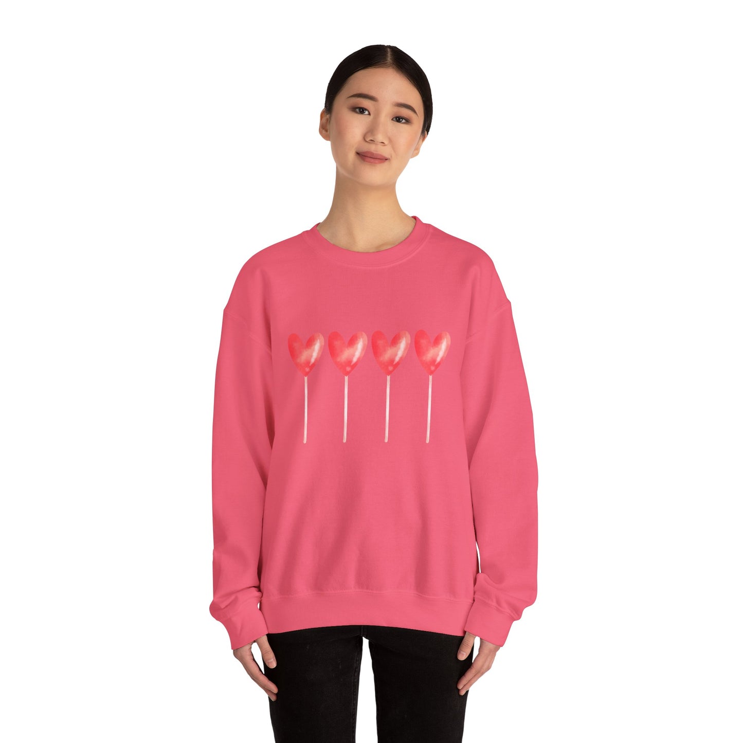Love Hearts Crewneck Sweatshirt - Unisex Heavy Blend™