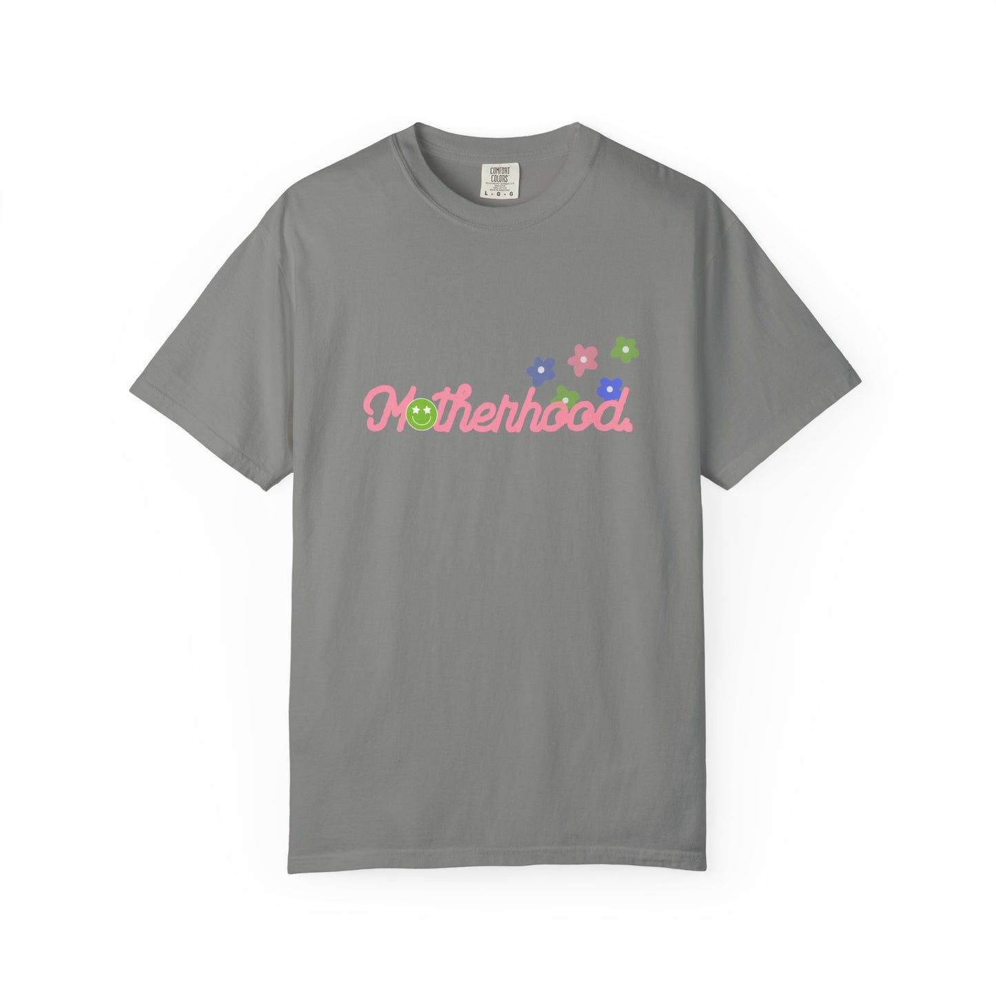 Colorful Motherhood Graphic T-Shirt | Cute Mommy Shirt, Gift for New Moms, Family Party Top, Spring Apparel, Baby Shower Gift