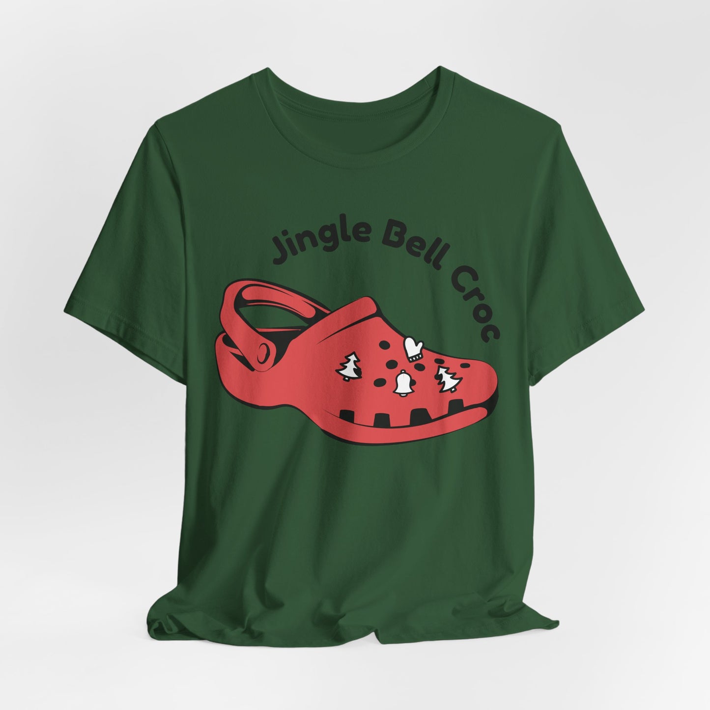 Jingle Bell Croc T-Shirt - Fun Holiday Graphic Tee