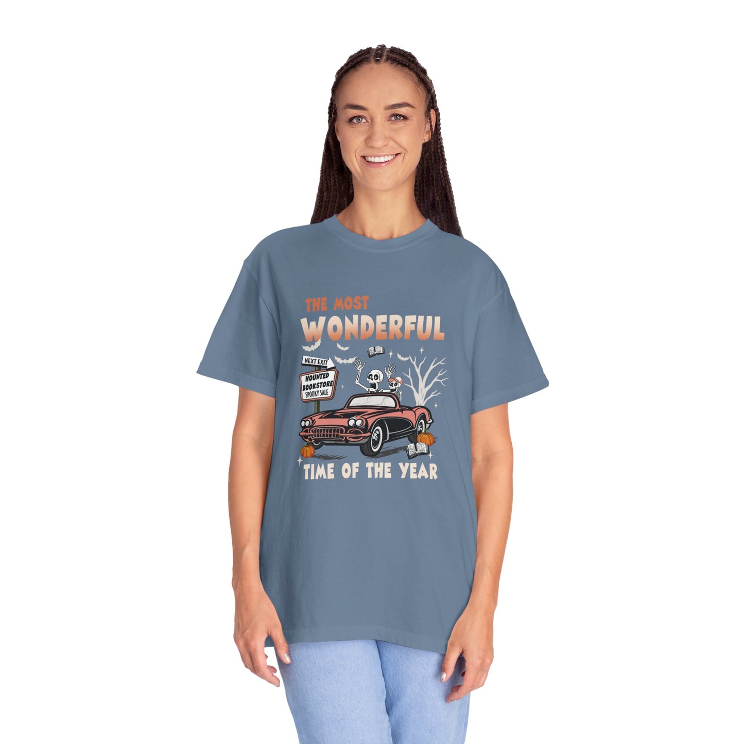 Skeletons Driving Car Halloween T-Shirt