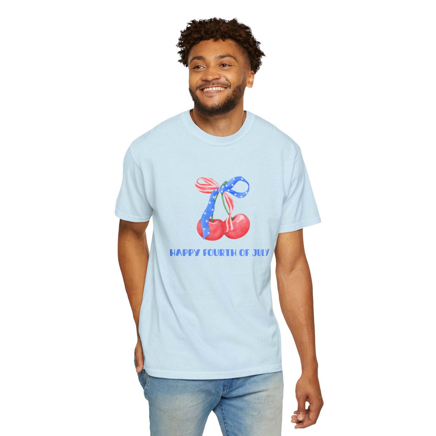 Happy Fourth of July Cherries Unisex Tee